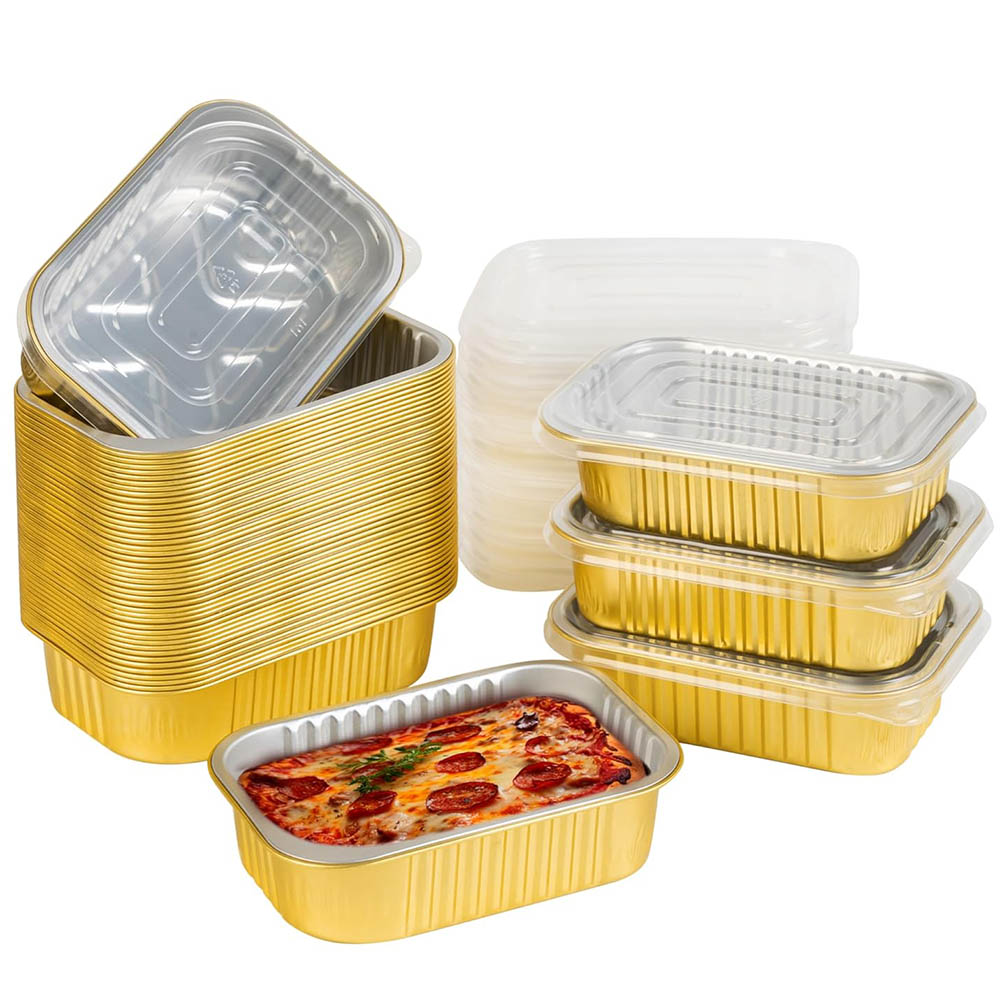 Tin Container Lid - Kapaklı, Dayanıklı Küçük Alüminyum Tepsiler, Alüminyum
