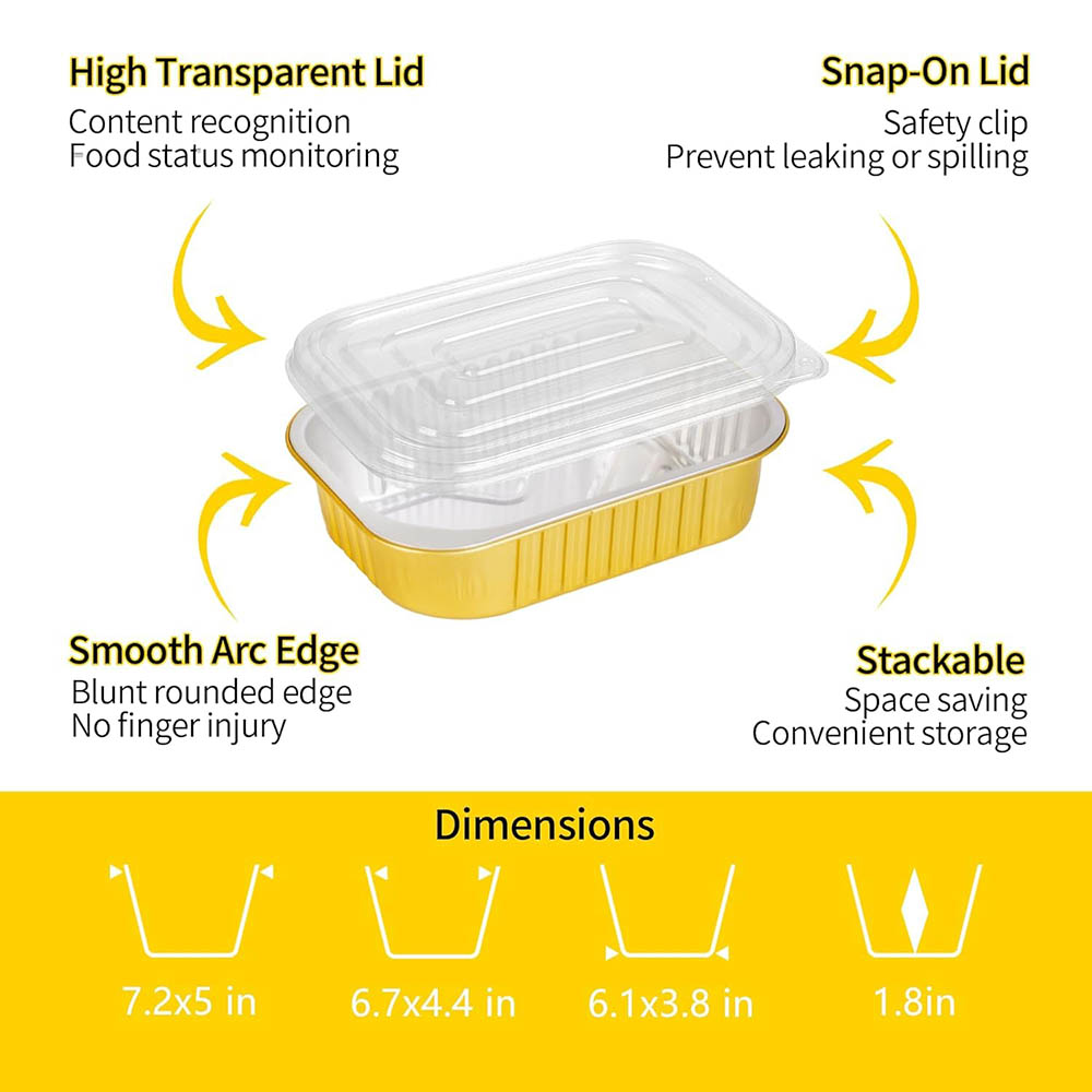 Kapaklı, Dayanıklı Küçük Alümi - Tin Container Lid incelemesi ve fiyatı